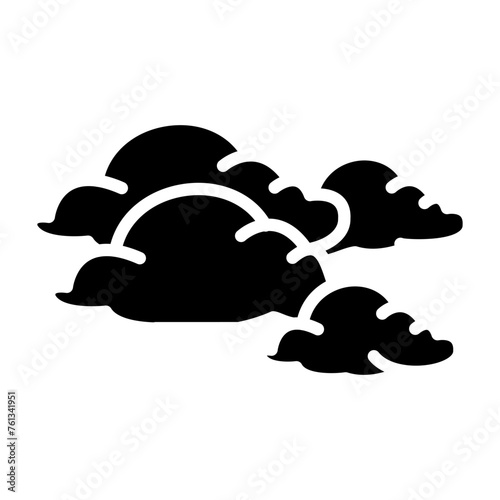 Rain glyph icon