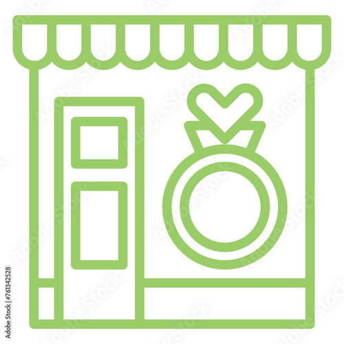 Jewlery Store Icon Style
