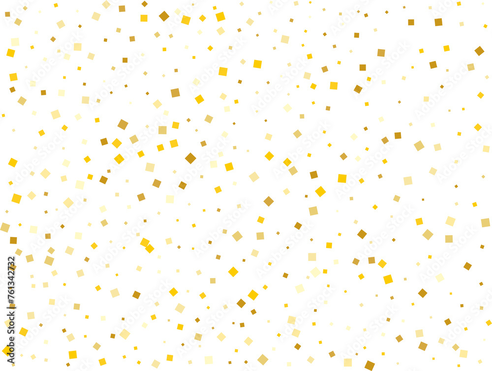 Gold Paper Squares Confetti