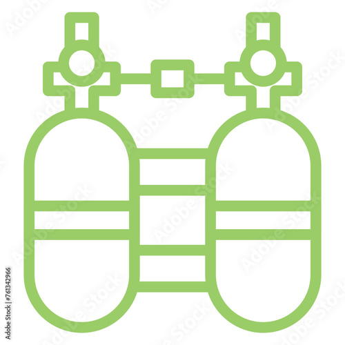 Diving Cylinder Icon Style