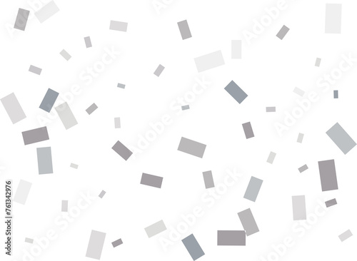 Rectangular silver confetti © writerfantast