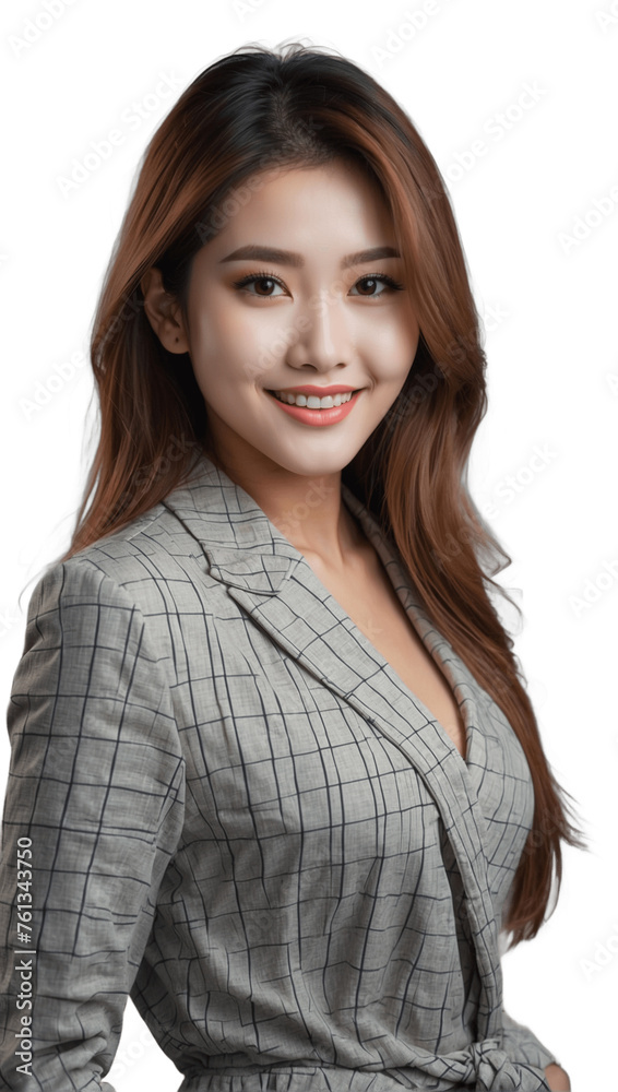 A beautyiful asian businesswoman on white\ transparent background A beautyiful asian businesswoman on white\ transparent background
