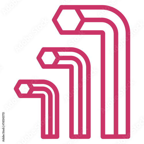 Hex Key Icon Style