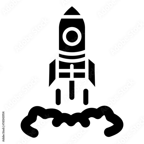 Rocket glyph icon