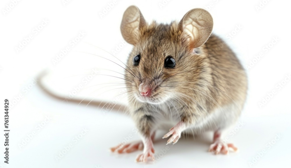 Adorable Mouse in Curious Stance, Whiskers Poised and Ready - Generative AI Adorable Mouse in Curious Stance, Whiskers Poised and Ready - Generative AI