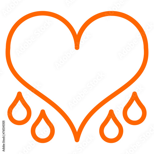 Bleeding Heart Icon Style