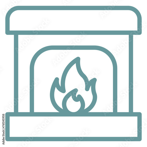 Fireplace Icon Style