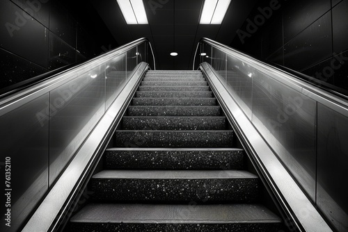 elevator escalator is moving staircase used as transportation between floors or levels building professional photography