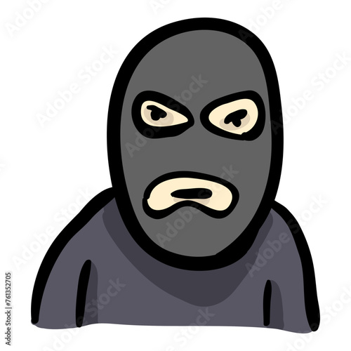Robber Doodle Icon