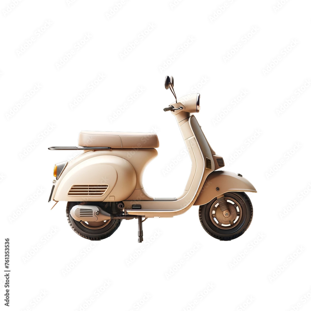 Scooter on Transparent Background