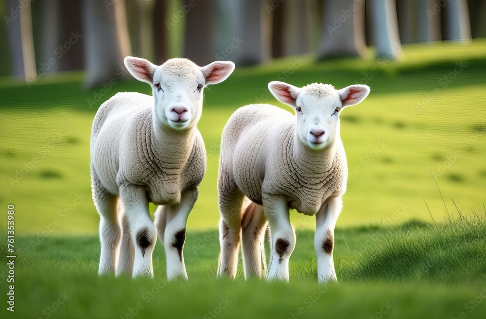 Obraz premium sheep and lamb