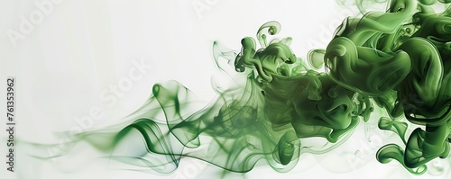 A vector banner with a smokey green haze, Copy space for text 