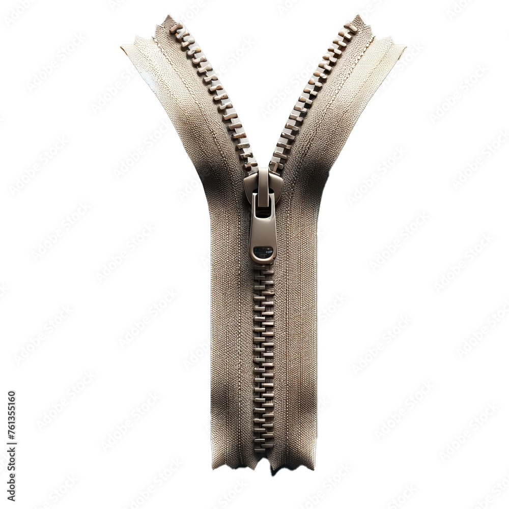 Zipper on Transparent Background Zipper on Transparent Background