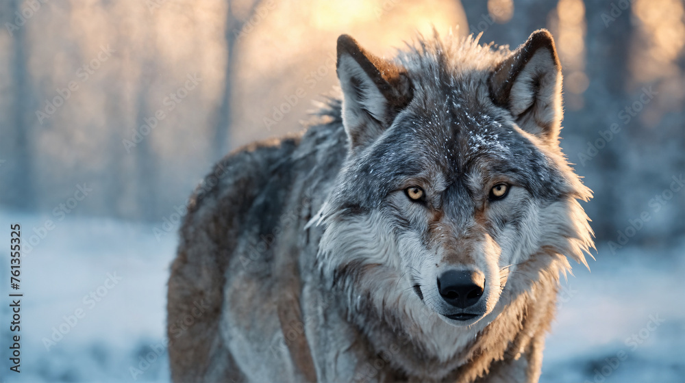 Arctic Wolf in the frozen north