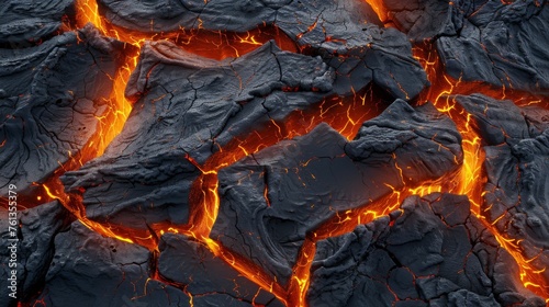 Cracked Lava Rock Texture