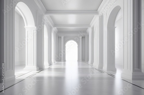 3d render of a corridor