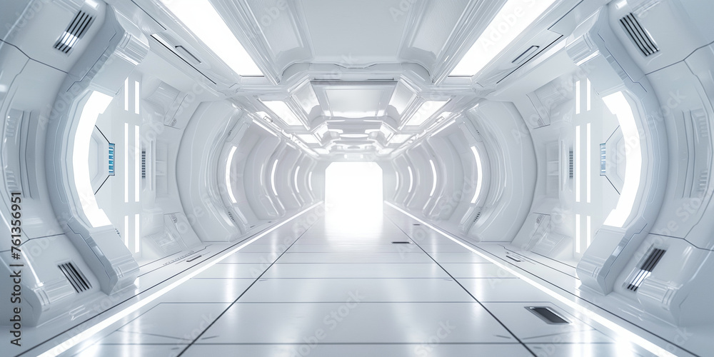 Sci fi white interior concept Sci fi white interior concept