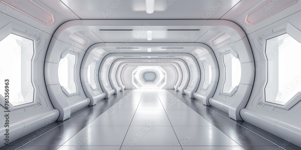 Sci fi white interior concept Sci fi white interior concept