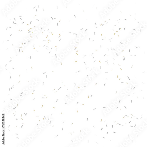 Gold and silver confetti transparent PNG overlays