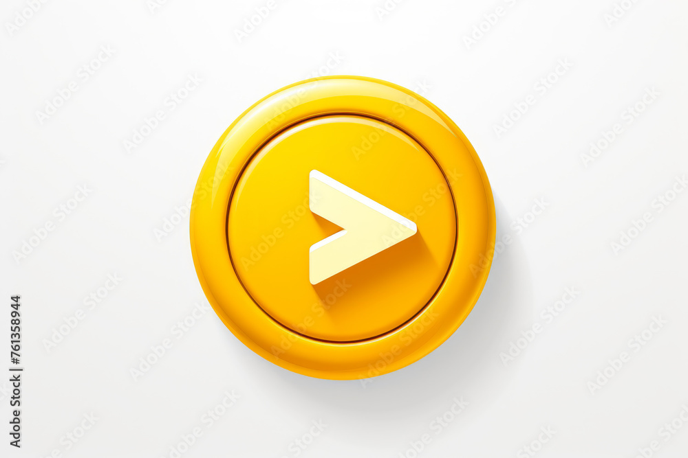 Yellow button with white arrow pointing to right