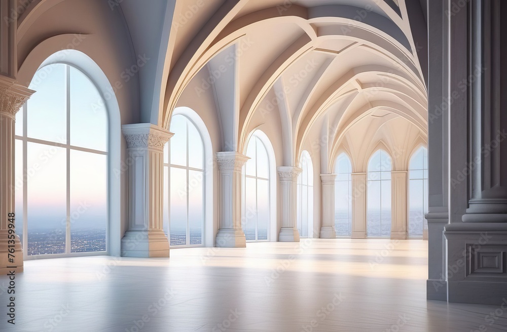 arches of the cathedral of st john the baptist