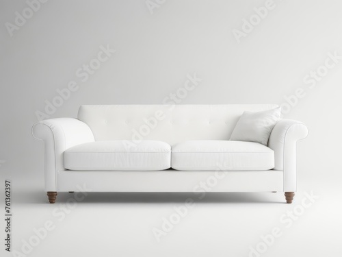 White Sofa Couch Lounge Chair Product Mockup for Stylish Presentations