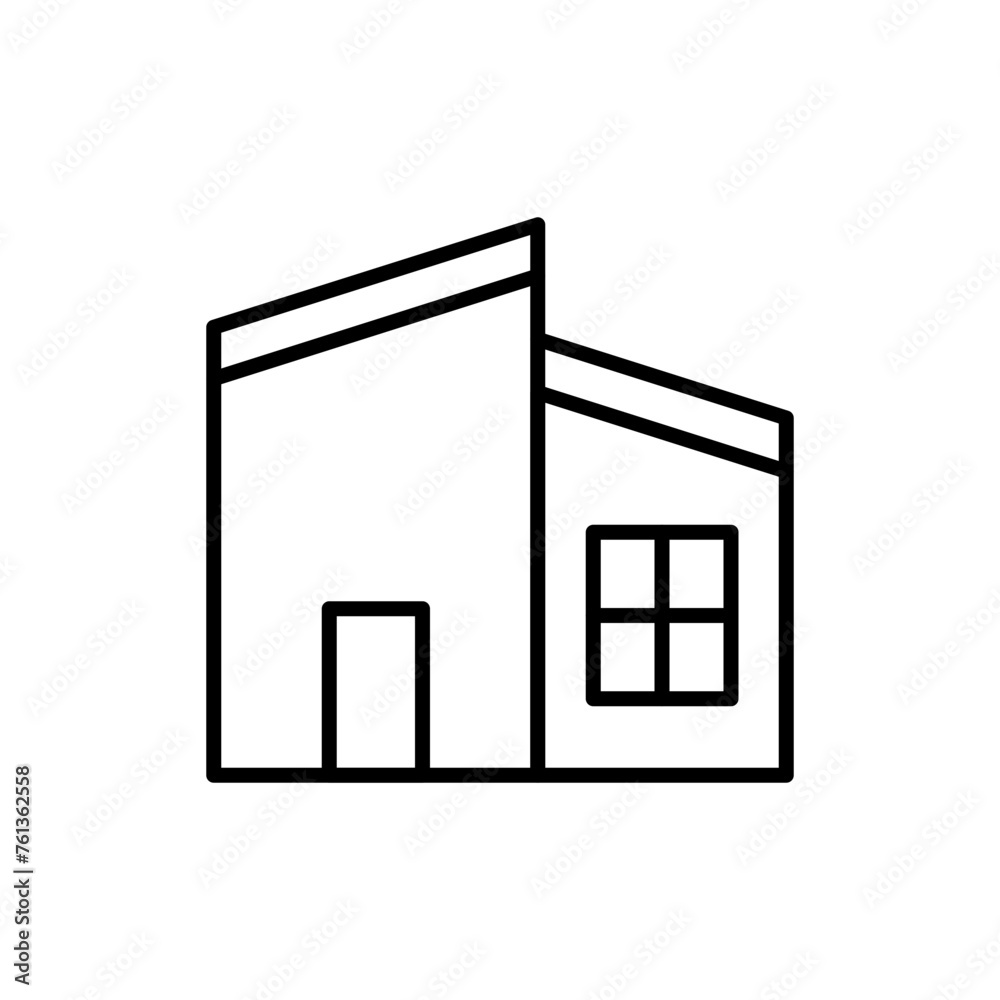 Minimal house outline icons, minimalist vector illustration ,simple transparent graphic element .Isolated on white background Minimal house outline icons, minimalist vector illustration ,simple transparent graphic element .Isolated on white background