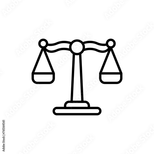 Weight scale outline icons, minimalist vector illustration ,simple transparent graphic element .Isolated on white background