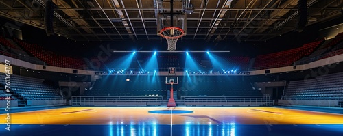 empty basketball arena © adang