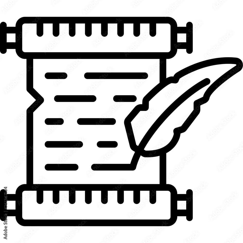 Quill and Scroll Icon