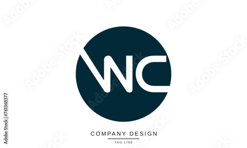 WC, CW Abstract Letters Logo Monogram Design Vector