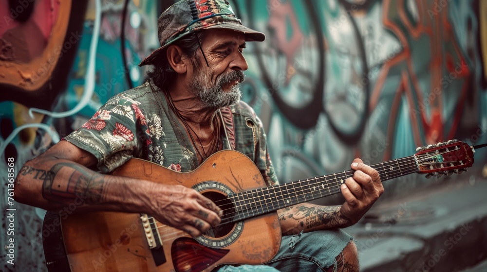 Street Musician's Urban Soul