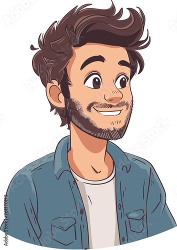 Skateboarding Lifestyle Man Vector Sketch