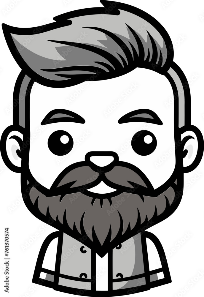 Fototapeta premium Vintage Fashion Enthusiast Man Vector Character