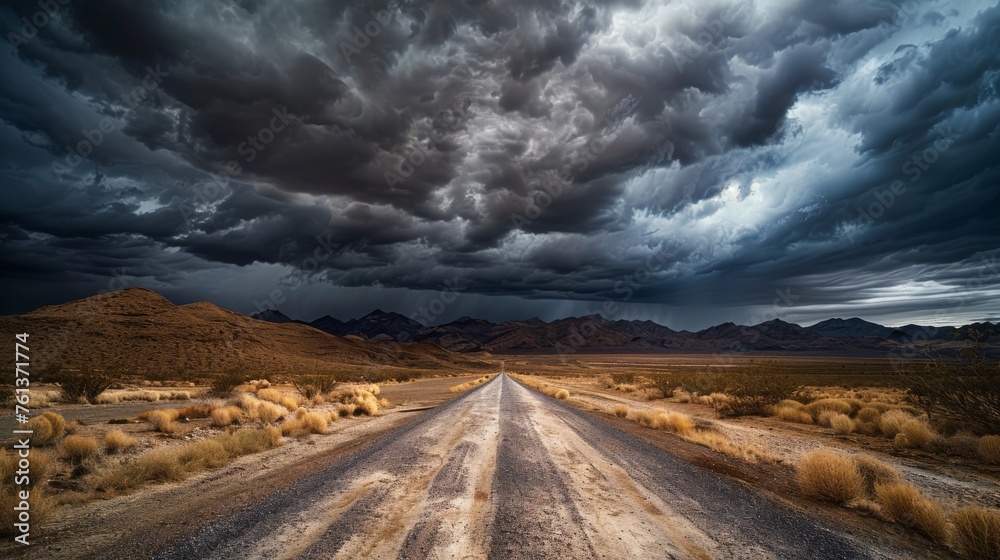 Ominous Desert Road