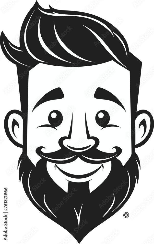 Wellness Advocate Man Vector Portrait Wellness Advocate Man Vector Portrait