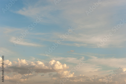 Foto blue sky over the savannah of Africa