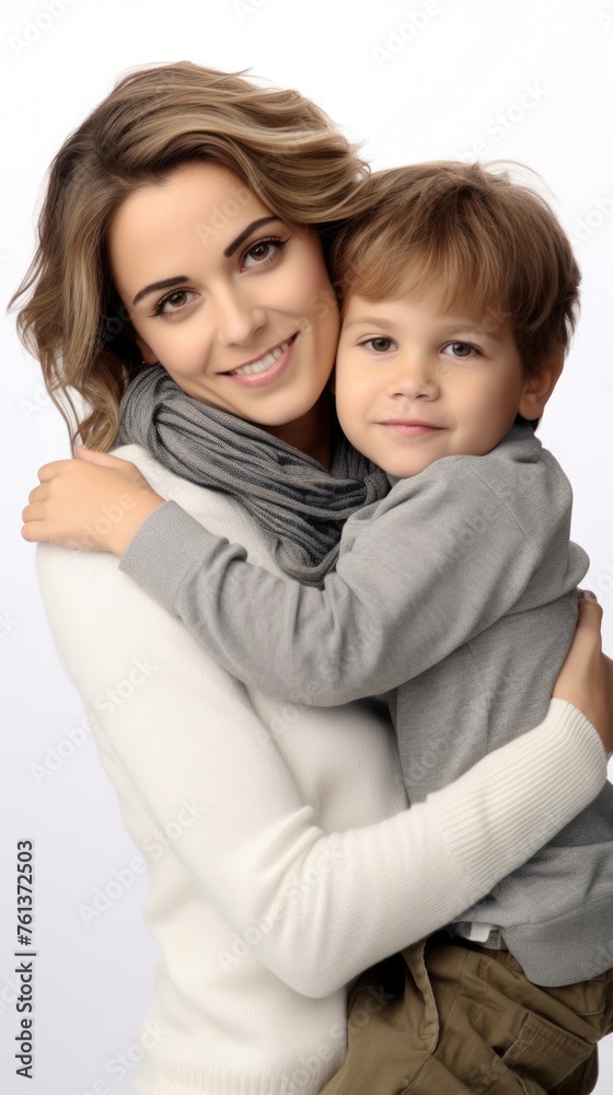 A heartwarming moment between a woman and a child. Fictional character created by Generated AI. A heartwarming moment between a woman and a child. Fictional character created by Generated AI.