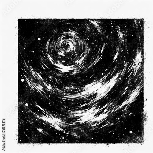 Eclipse of Infinity: A Captivating Illustration of the Sky with a Mysterious Black Hole, Portraying Cosmic Wonder and Intrigue.