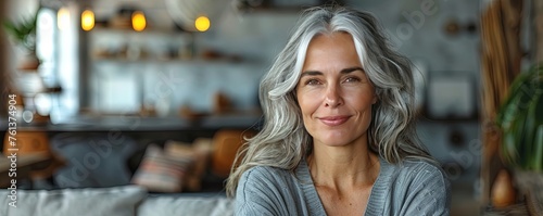 Positive Portrait Of Smiling Senior Woman