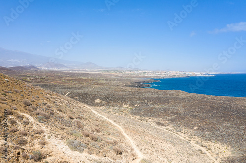 Aerial View of Montana Amarilla with Coastal Landscape, Tenerife