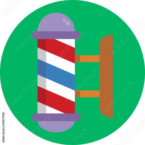 The iconic Barber Pole symbolizes timeless tradition and the artistry of grooming, evoking a sense of vintage charm and sophistication for your Barber Shop.