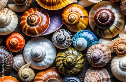 colorful snails background