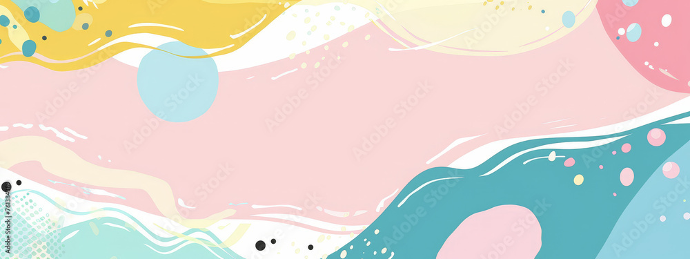 A colorful background with a lot of dots and swirls