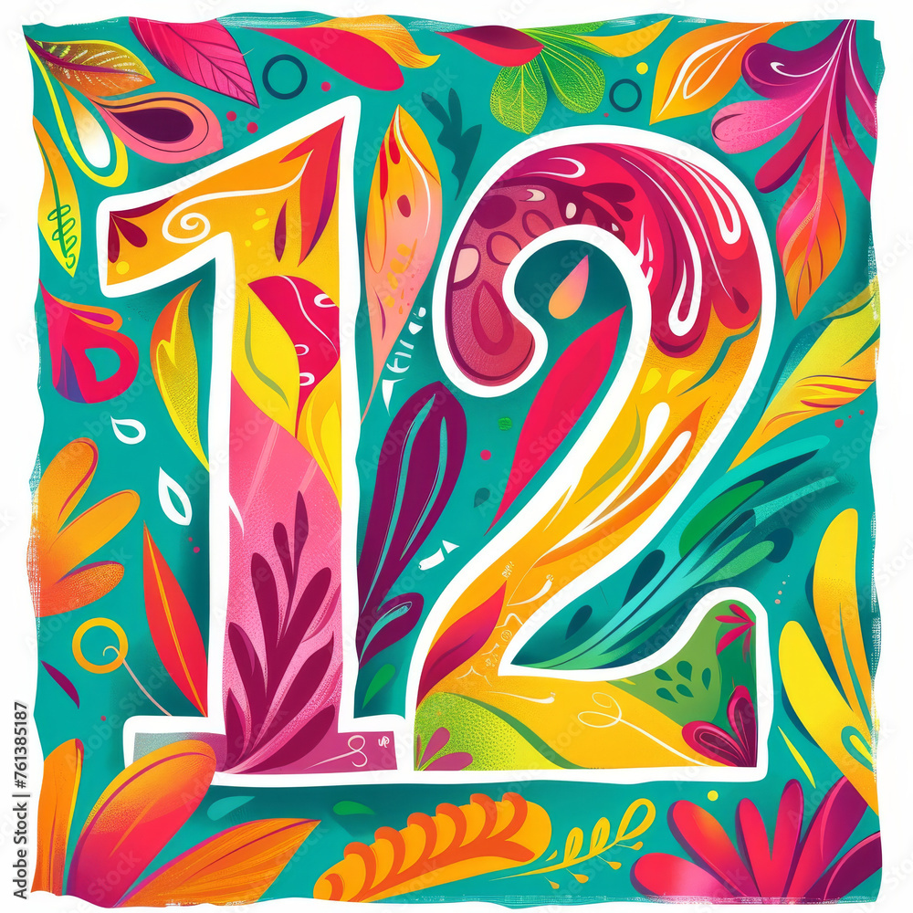 Obraz premium the number 12