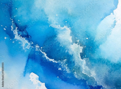 Blue ink splash on white background © D'Arcangelo Stock