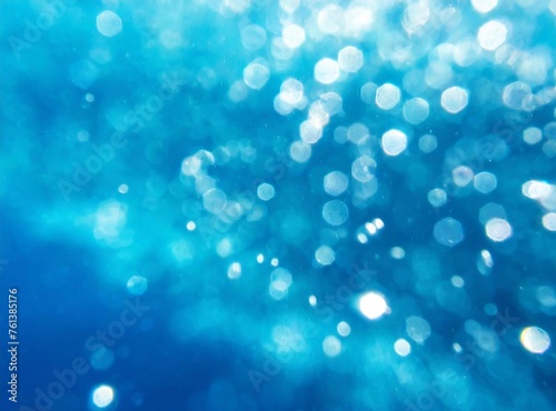 Underwater blue unfocused abstract background