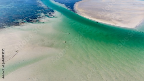 A drone view of Caladesi Island in Dunedin, Florida photo