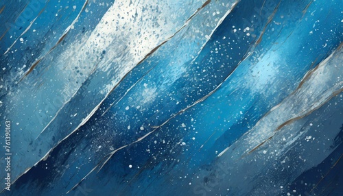 Illustration of a rough sheet metal texture with blue enamel paint. 