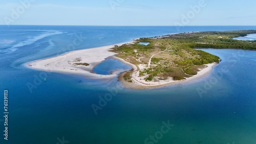 Drone photo of Honeymoon Island State Park, Dunedin, Florida photo
